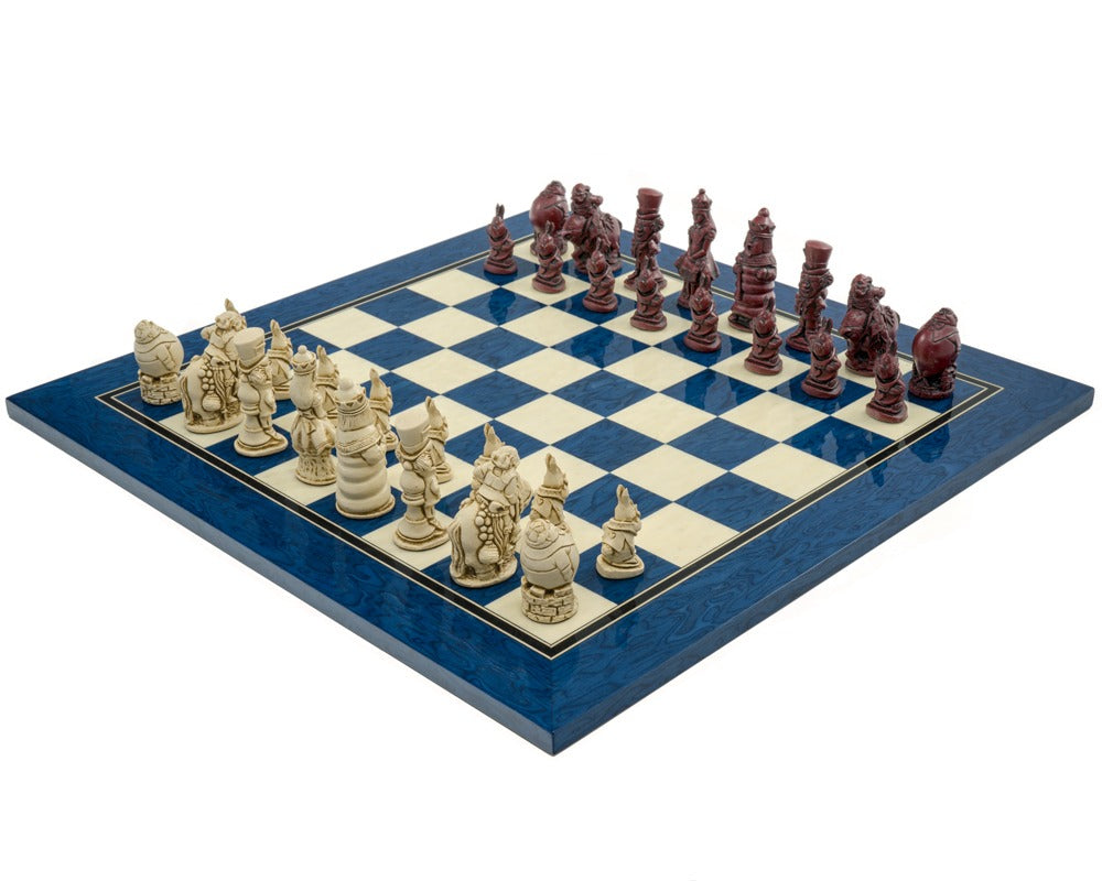 Berkeley Chess 愛麗絲夢遊仙境 Cardinal Blue 國際象棋套裝