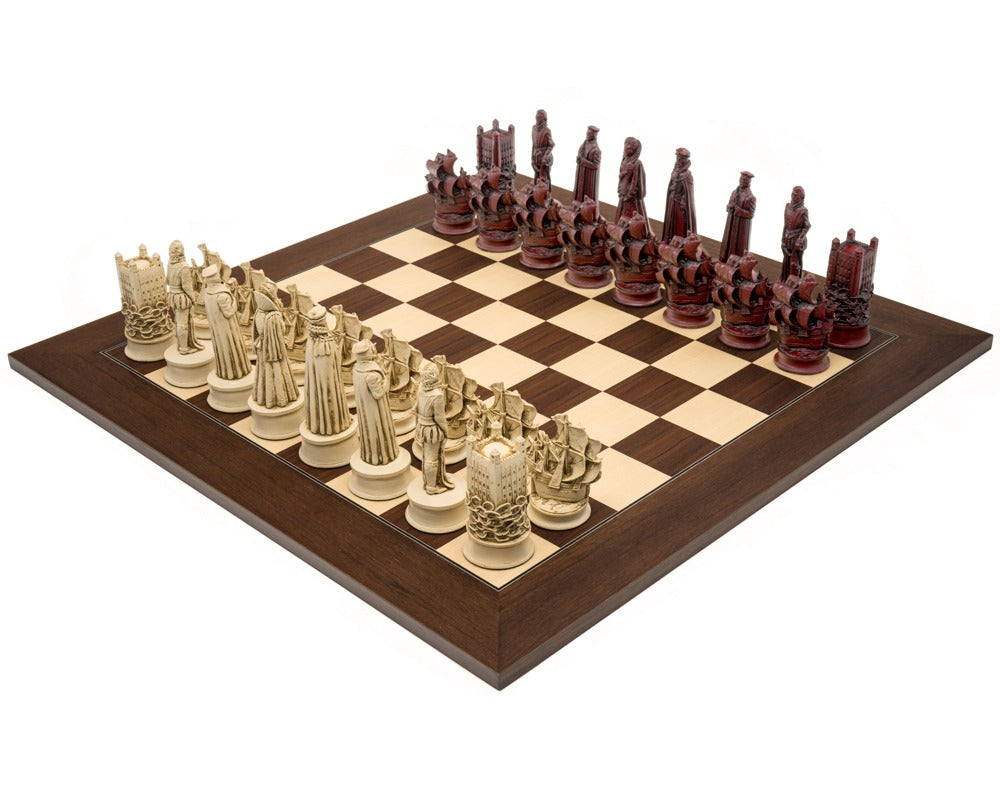 Berkeley Chess 伊莉莎白式 深紅巴里桑德 豪華國際象棋套裝