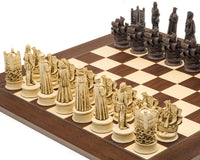 Berkeley Chess 伊莉莎白式大型紅褐色與紫檀木國際象棋套裝
