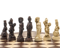 Berkeley Chess Movie Stars（赤褐色及紫檀）大型國際象棋套裝