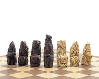 Berkeley Chess 中世紀赤褐色與核桃木國際象棋套裝