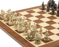 Berkeley Chess「愛麗絲夢遊仙境」赤褐色及桃花心木國際象棋套裝