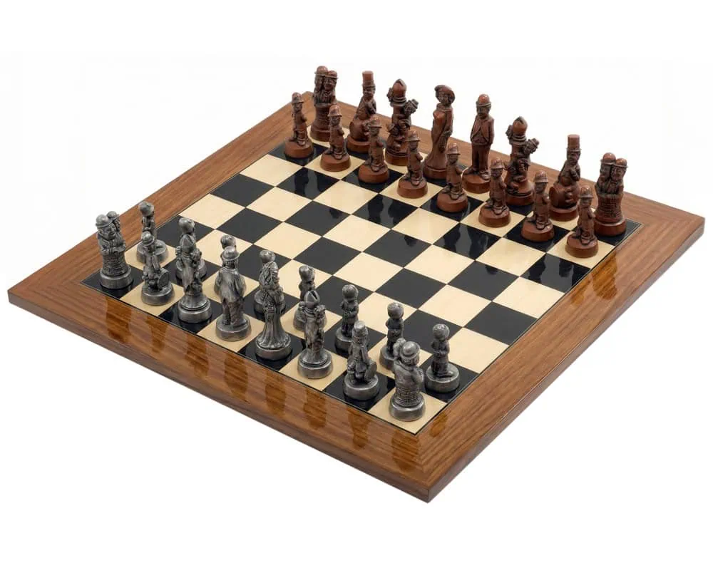 Berkeley Chess Movie Stars 大號金屬與帕利桑德國際象棋套裝