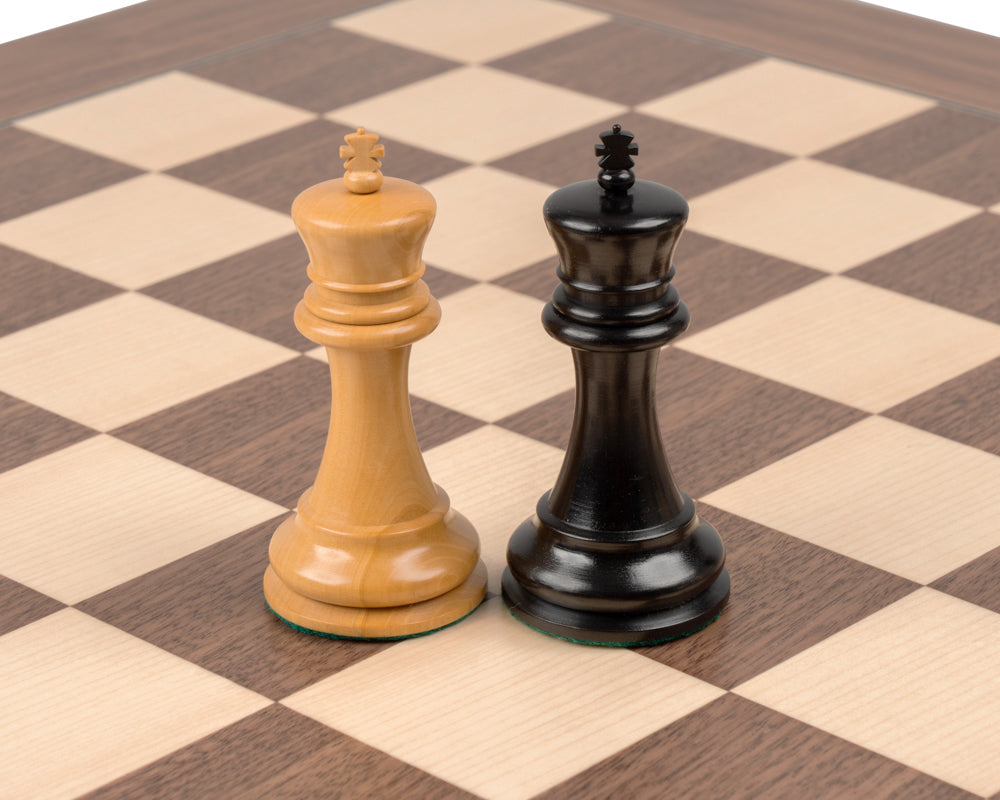 1890年復刻版史湯頓黑檀木及胡桃木豪華史湯頓國際象棋套裝