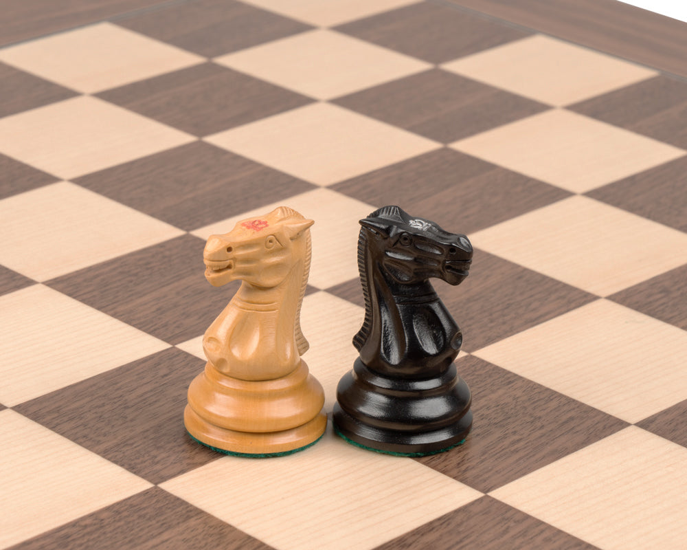 1890年復刻版史湯頓黑檀木及胡桃木豪華史湯頓國際象棋套裝