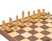 豪華紅木及胡桃木史湯頓國際象棋套裝