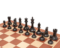 Abingdon 黑色及桃花心木國際象棋套裝