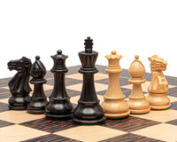 經典史湯頓虎紋烏木配黑色國際象棋套裝