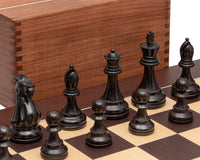 比賽級史湯頓國際象棋套裝（黑色及文格），連棋子收納盒