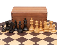 比賽級史湯頓國際象棋套裝（黑色及文格），連棋子收納盒
