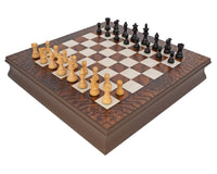 Kingsclere 烏木與胡桃木豪華國際象棋套裝