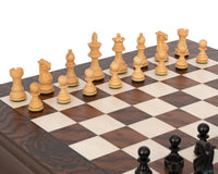 Kingsclere 烏木與胡桃木豪華國際象棋套裝