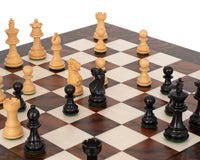 Kingsclere 烏木與胡桃木豪華國際象棋套裝