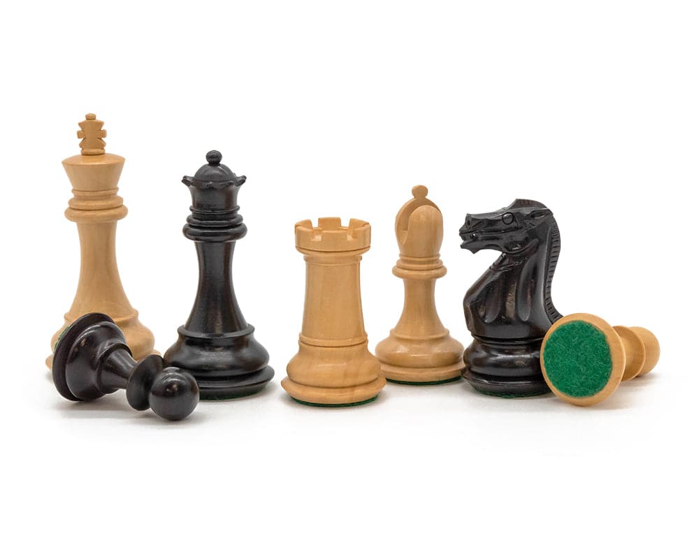 Luxury Staunton Competition Chess Set pieces laid out on display