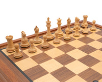 Sovereign 黑檀木與桃花心木豪華國際象棋套裝（連櫃）