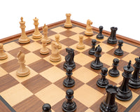 Sovereign 黑檀木與桃花心木豪華國際象棋套裝（連櫃）