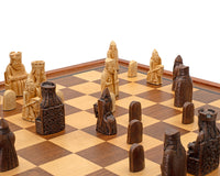 Regency Chess Isle of Lewis 及桃花心木框架櫃之豪華國際象棋套裝