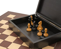 Harrwitz Black 與 Mongoy 國際象棋套裝（附棋子收納盒）