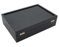 深色木製棋子收納盒 - 大型